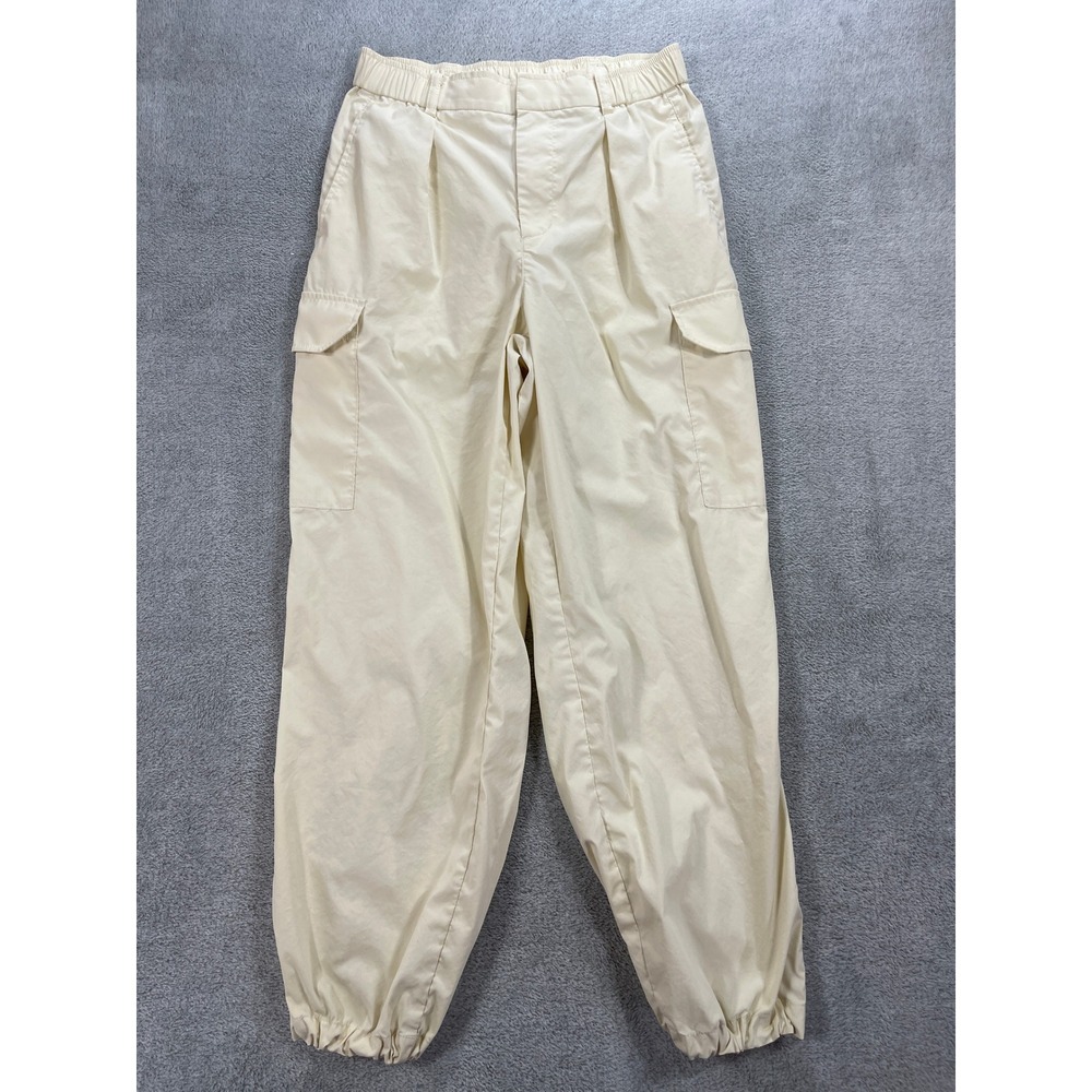Uniqlo Cargo Pants Women S Cream Joggers Utility Pleated Pocket